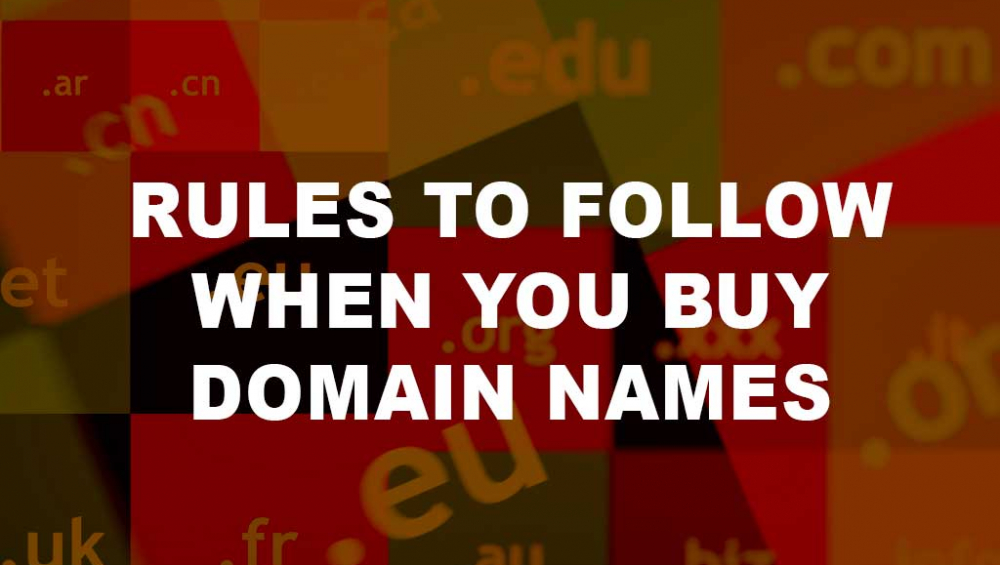 Rules for Choosing Your Domain Name