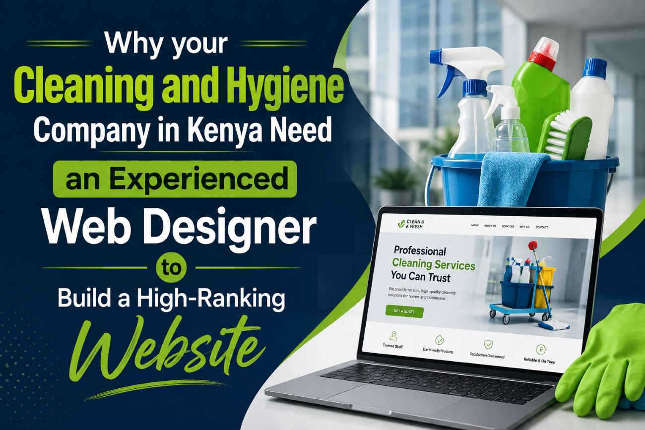 Why Cleaning and Hygiene Companies in Kenya Need an Experienced Web Designer to Build a High-Ranking Website