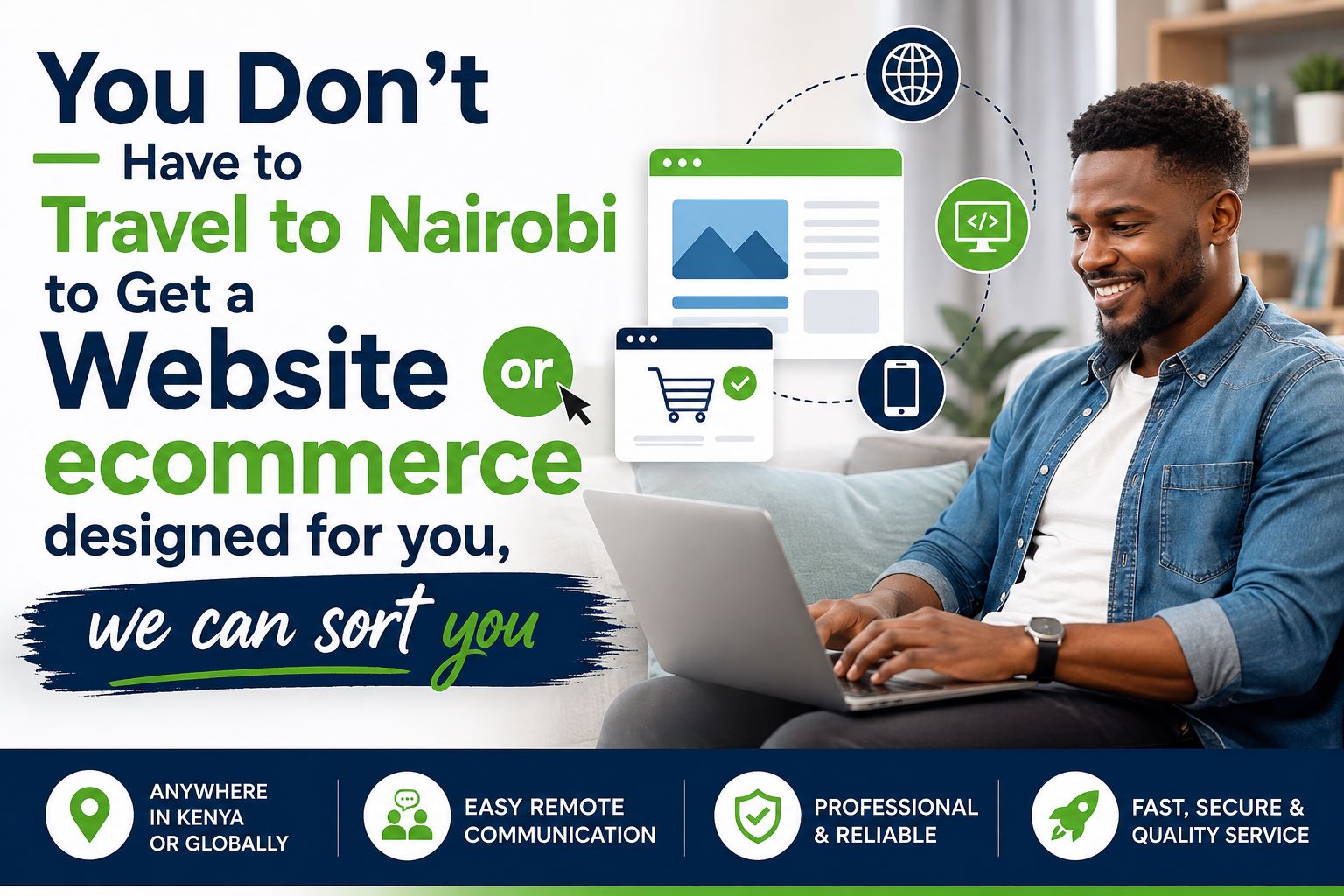 Remote website design and development services in Kenya — working with a web design company without visiting an office